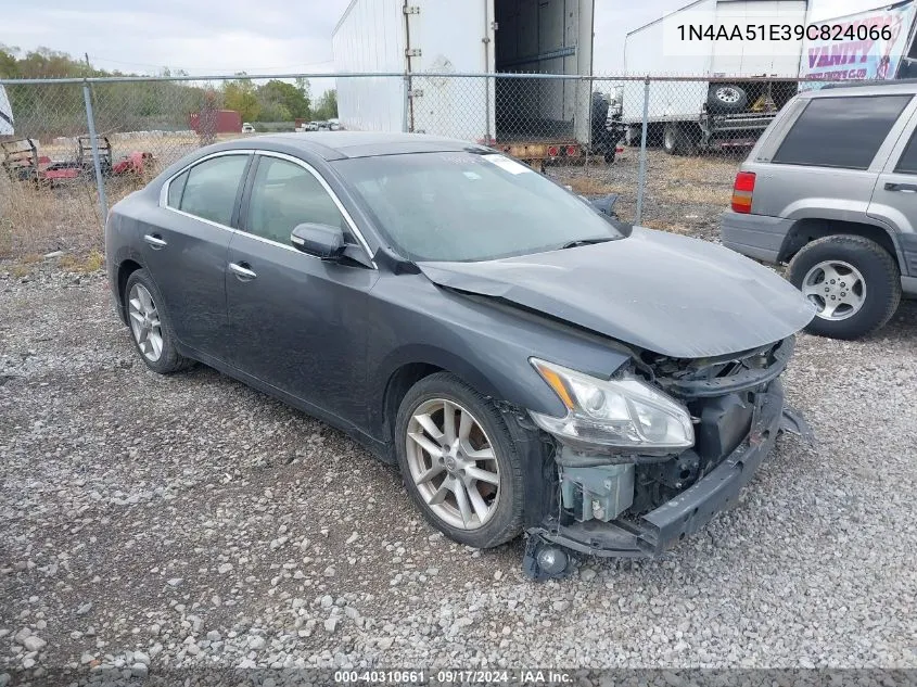 2009 Nissan Maxima 3.5 Sv VIN: 1N4AA51E39C824066 Lot: 40310661