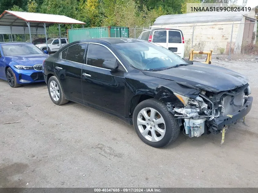 1N4AA51E99C826419 2009 Nissan Maxima S/Sv