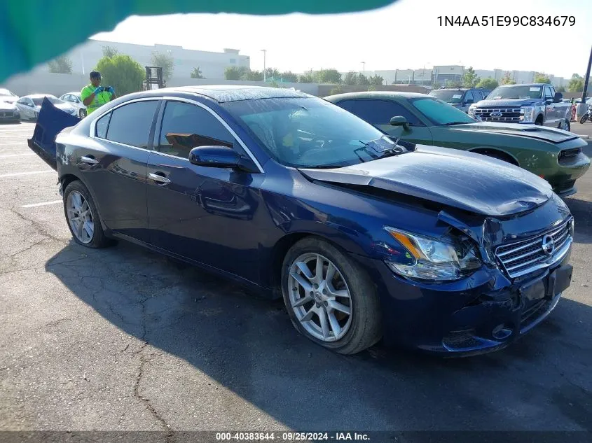 2009 Nissan Maxima 3.5 S VIN: 1N4AA51E99C834679 Lot: 40383644