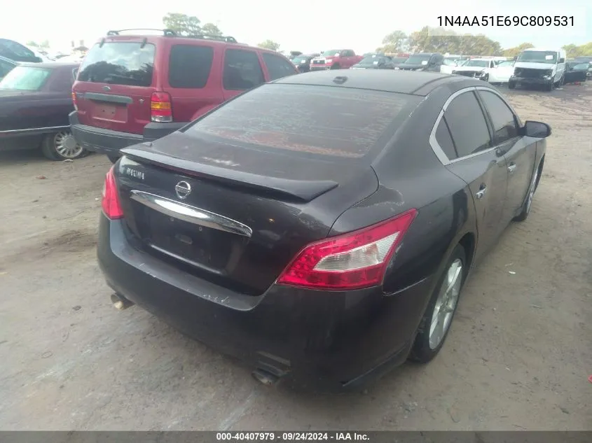 1N4AA51E69C809531 2009 Nissan Maxima 3.5 Sv