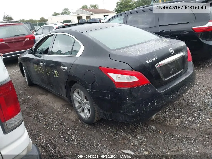 2009 Nissan Maxima 3.5 S VIN: 1N4AA51E79C816049 Lot: 40463229