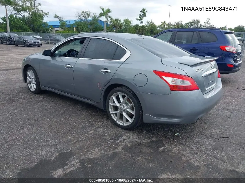 1N4AA51E89C843471 2009 Nissan Maxima S/Sv