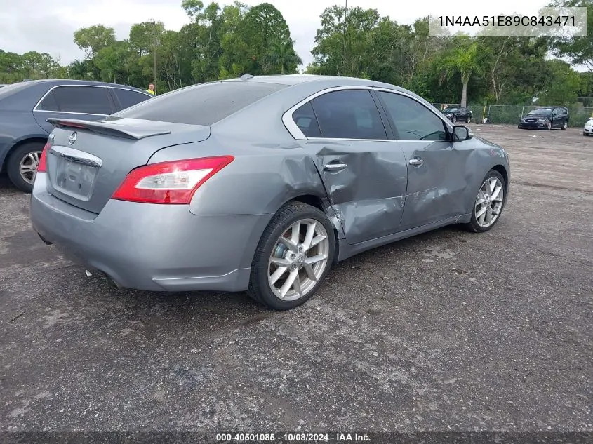 1N4AA51E89C843471 2009 Nissan Maxima S/Sv