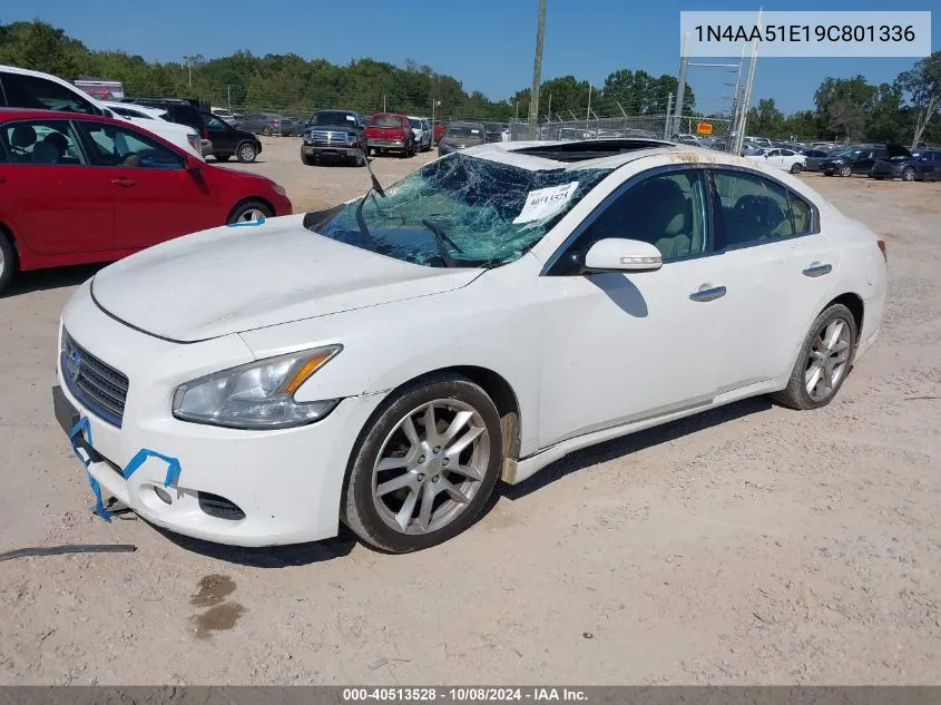 1N4AA51E19C801336 2009 Nissan Maxima S/Sv