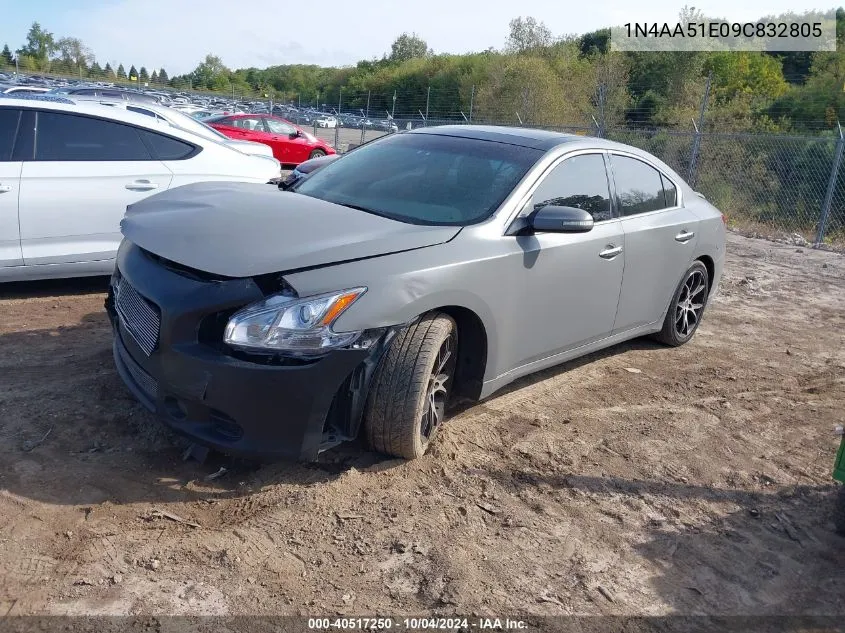 2009 Nissan Maxima 3.5 Sv VIN: 1N4AA51E09C832805 Lot: 40517250