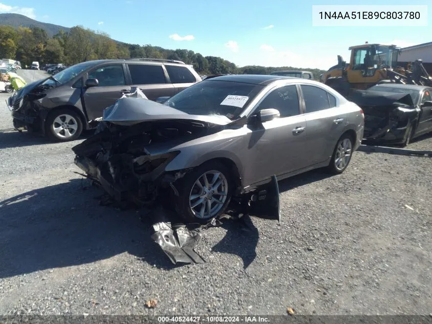 1N4AA51E89C803780 2009 Nissan Maxima S/Sv