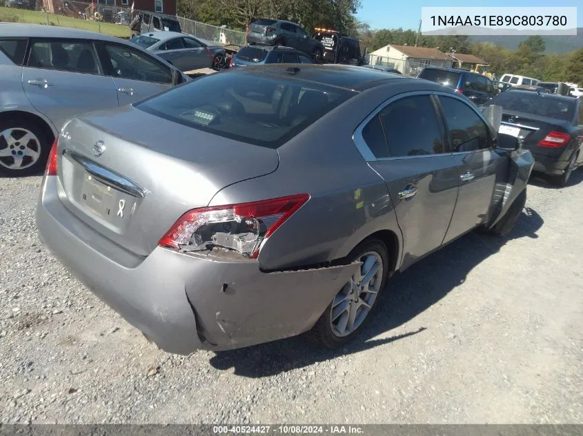 1N4AA51E89C803780 2009 Nissan Maxima S/Sv