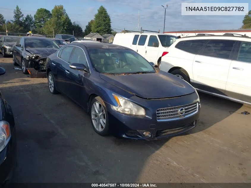 2009 Nissan Maxima 3.5 Sv VIN: 1N4AA51E09C827782 Lot: 40547587