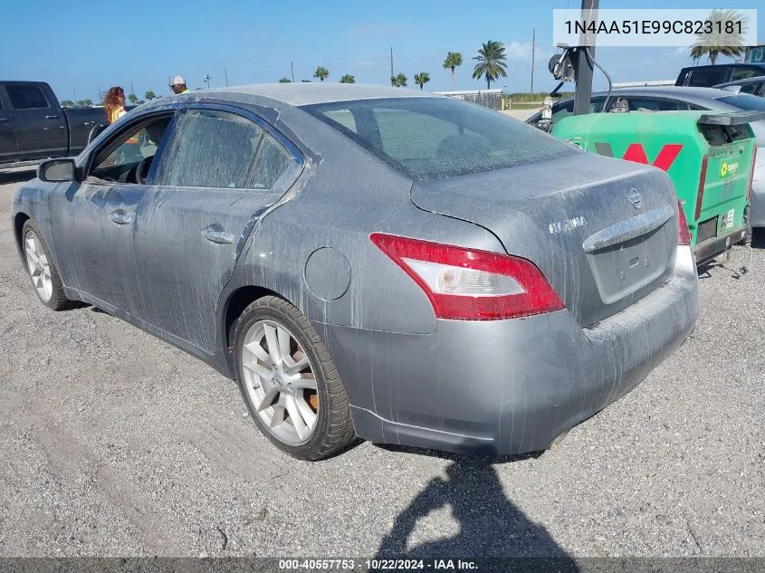 2009 Nissan Maxima 3.5 S VIN: 1N4AA51E99C823181 Lot: 40557753