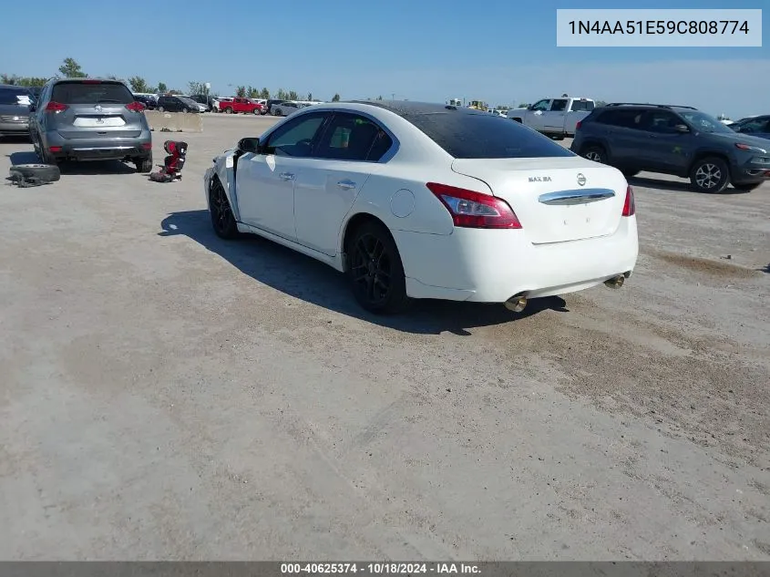 2009 Nissan Maxima 3.5 Sv VIN: 1N4AA51E59C808774 Lot: 40625374