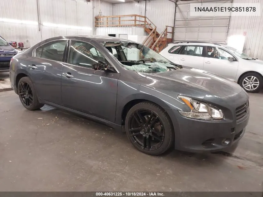 2009 Nissan Maxima 3.5 Sv VIN: 1N4AA51E19C851878 Lot: 40631225