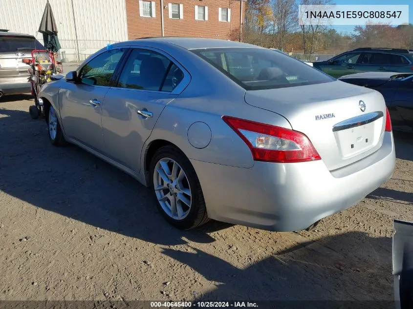 2009 Nissan Maxima 3.5 S VIN: 1N4AA51E59C808547 Lot: 40645400