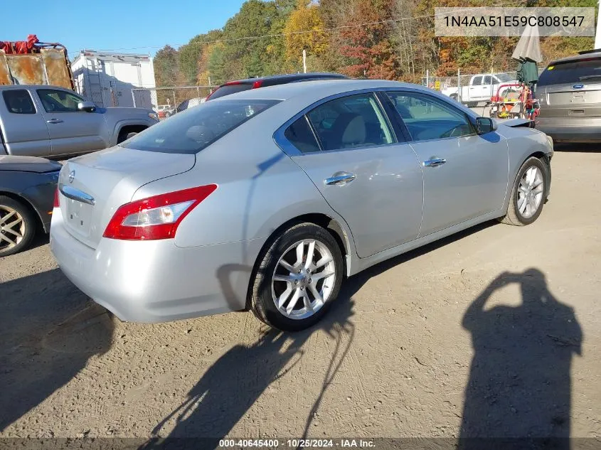 1N4AA51E59C808547 2009 Nissan Maxima 3.5 S