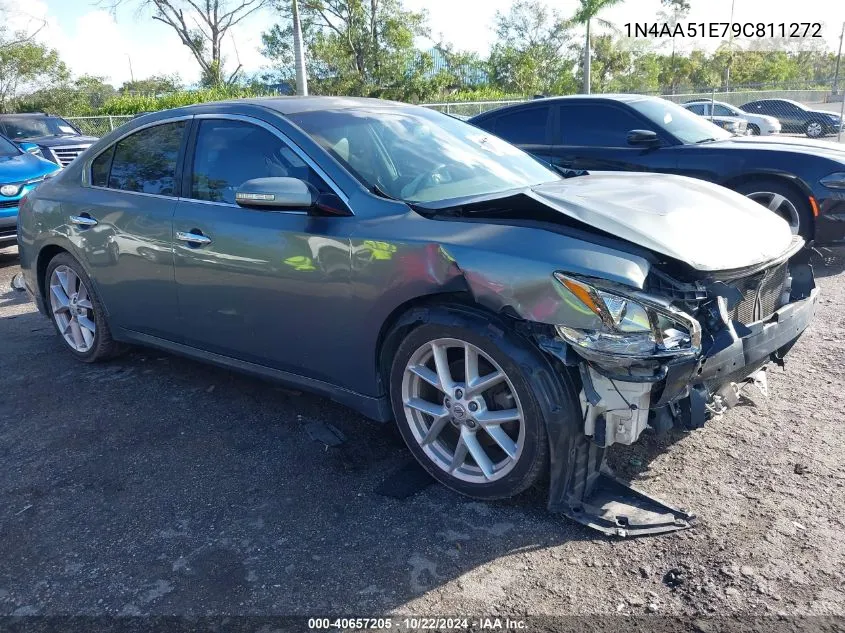 2009 Nissan Maxima 3.5 Sv VIN: 1N4AA51E79C811272 Lot: 40657205