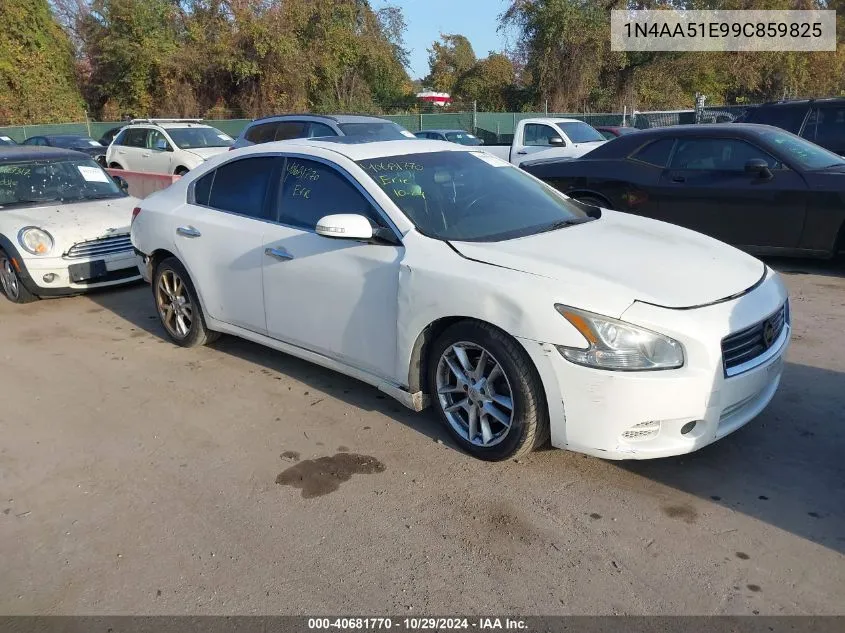 2009 Nissan Maxima 3.5 Sv VIN: 1N4AA51E99C859825 Lot: 40681770