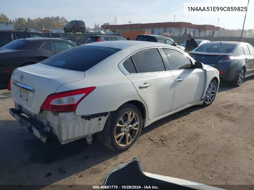 2009 Nissan Maxima 3.5 Sv VIN: 1N4AA51E99C859825 Lot: 40681770