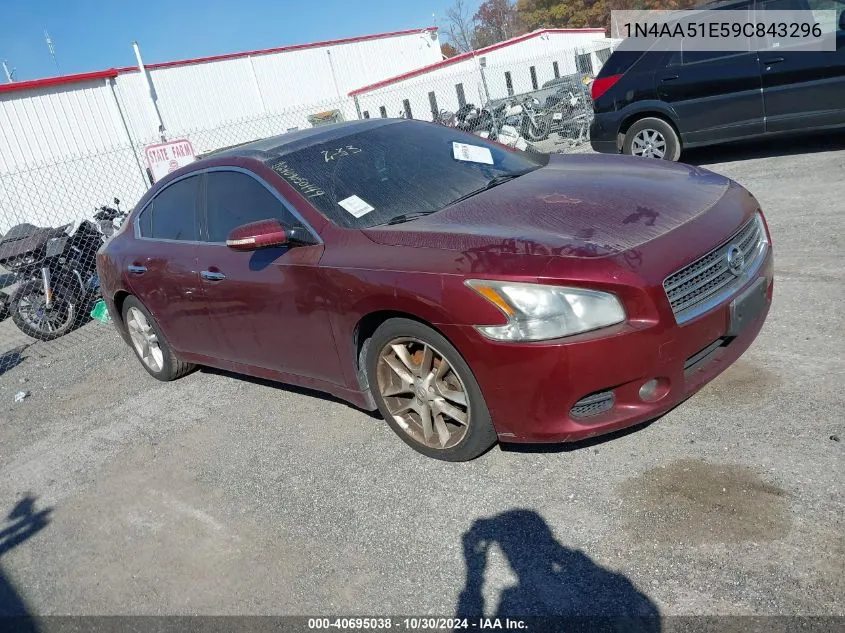 1N4AA51E59C843296 2009 Nissan Maxima 3.5 Sv