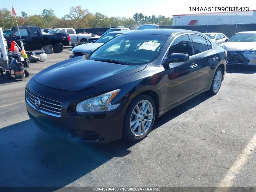 2009 Nissan Maxima 3.5 S VIN: 1N4AA51E99C838473 Lot: 40706438