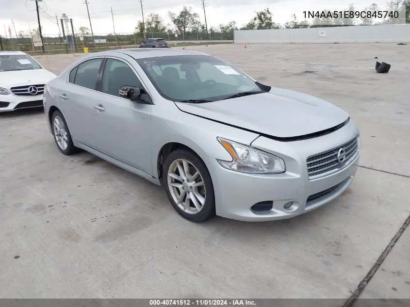 2009 Nissan Maxima 3.5 Sv VIN: 1N4AA51E89C845740 Lot: 40741512