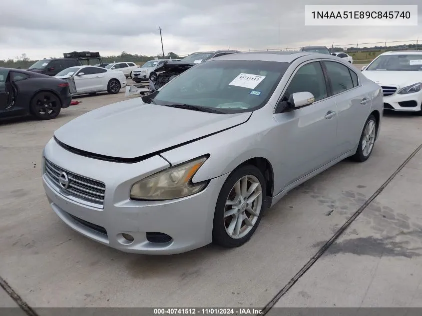 2009 Nissan Maxima 3.5 Sv VIN: 1N4AA51E89C845740 Lot: 40741512