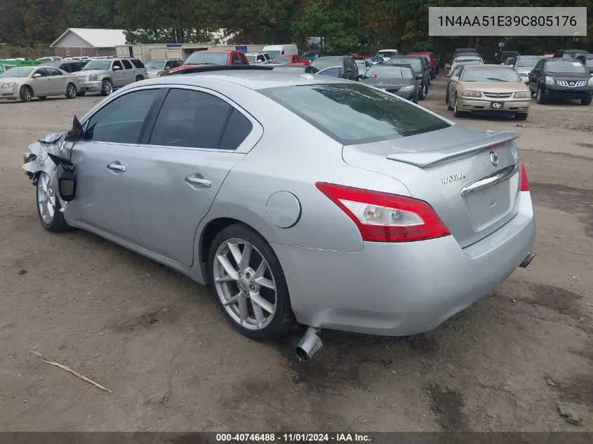 1N4AA51E39C805176 2009 Nissan Maxima 3.5 Sv