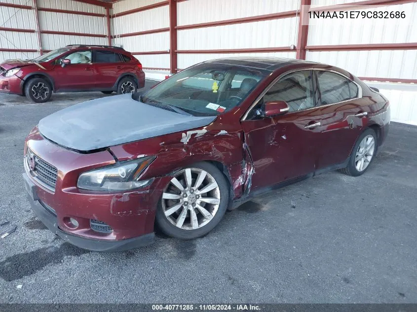 2009 Nissan Maxima 3.5 Sv VIN: 1N4AA51E79C832686 Lot: 40771285