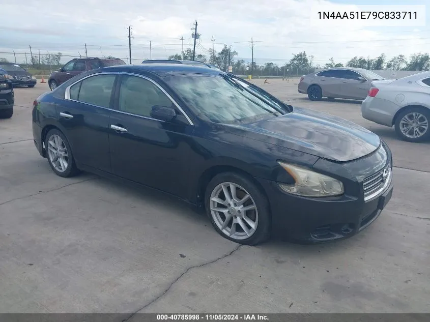 2009 Nissan Maxima 3.5 S VIN: 1N4AA51E79C833711 Lot: 40785998