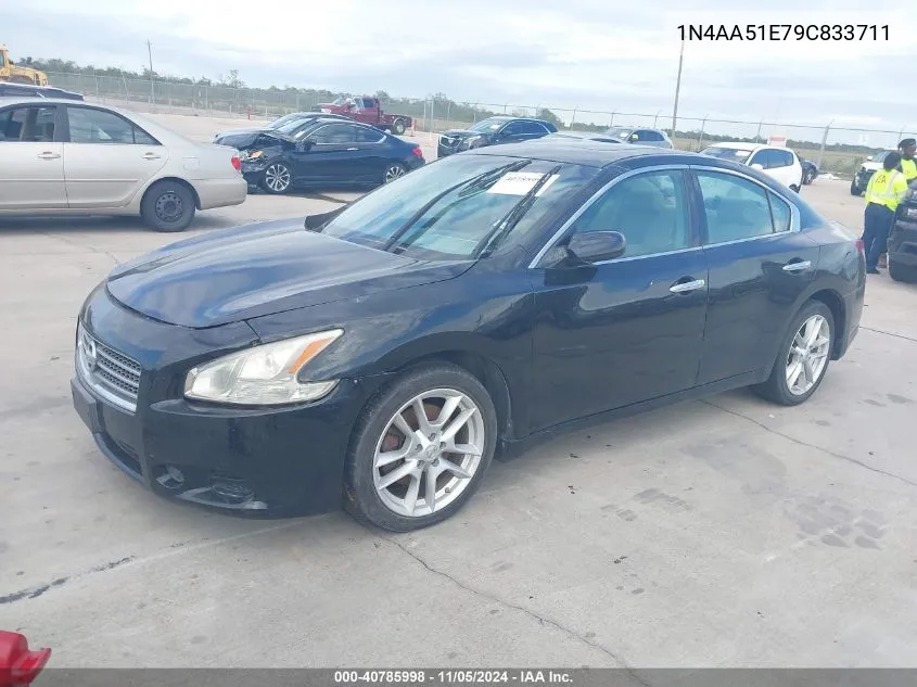 2009 Nissan Maxima 3.5 S VIN: 1N4AA51E79C833711 Lot: 40785998