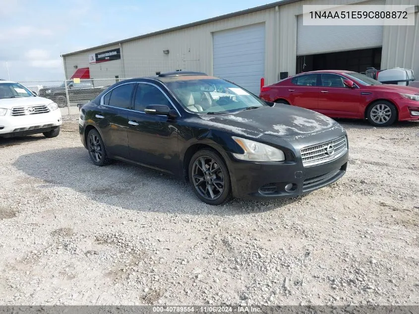 2009 Nissan Maxima 3.5 Sv VIN: 1N4AA51E59C808872 Lot: 40789554