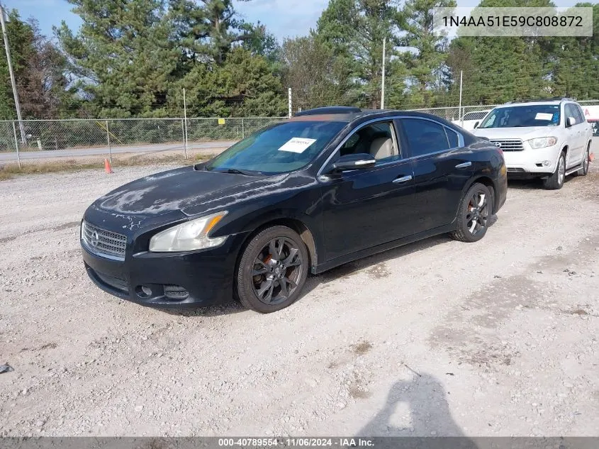 2009 Nissan Maxima 3.5 Sv VIN: 1N4AA51E59C808872 Lot: 40789554