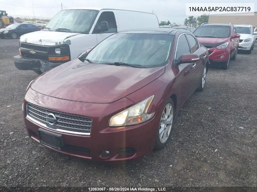 2010 Nissan Maxima 3.5 Sv VIN: 1N4AA5AP2AC837719 Lot: 12083067