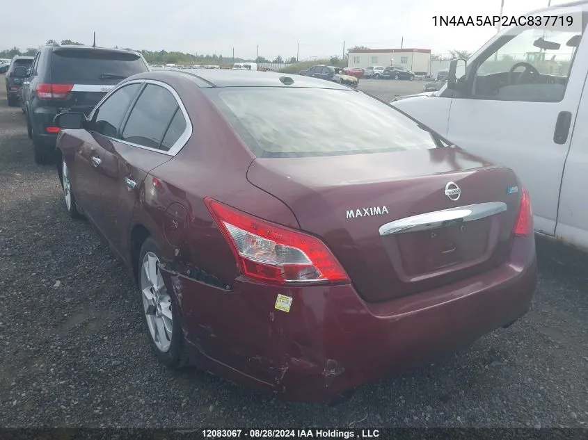 2010 Nissan Maxima 3.5 Sv VIN: 1N4AA5AP2AC837719 Lot: 12083067