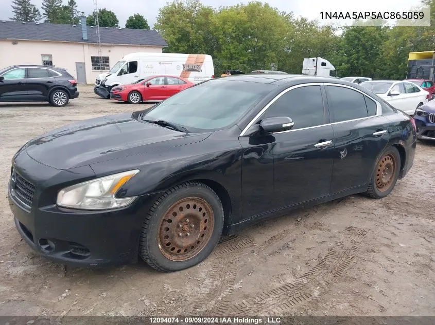 1N4AA5AP5AC865059 2010 Nissan Maxima S/Sv