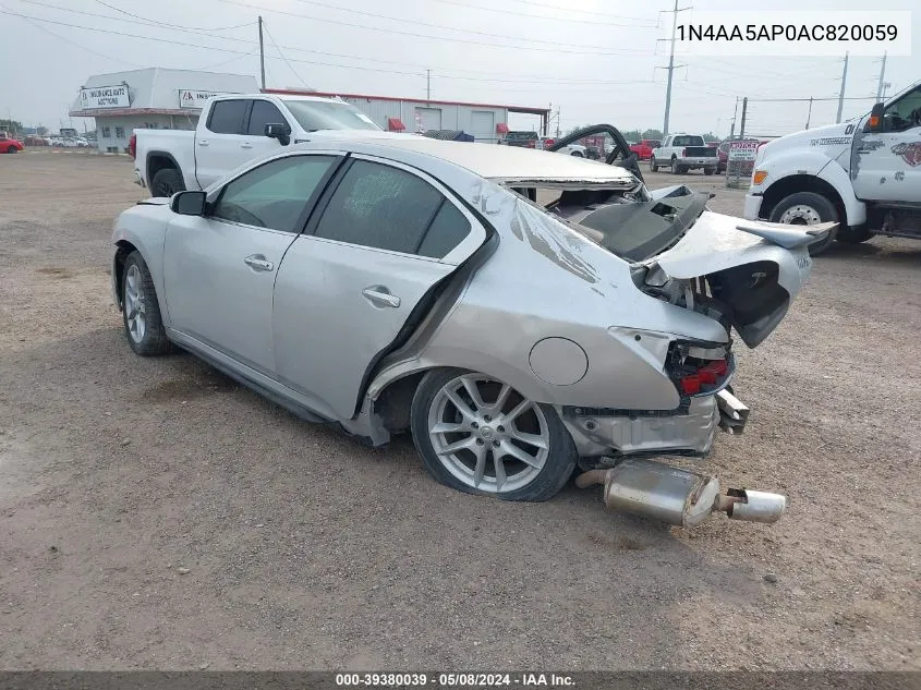 1N4AA5AP0AC820059 2010 Nissan Maxima 3.5 S