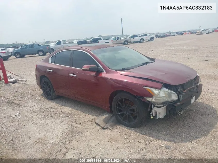 2010 Nissan Maxima 3.5 Sv VIN: 1N4AA5AP6AC832183 Lot: 39589994