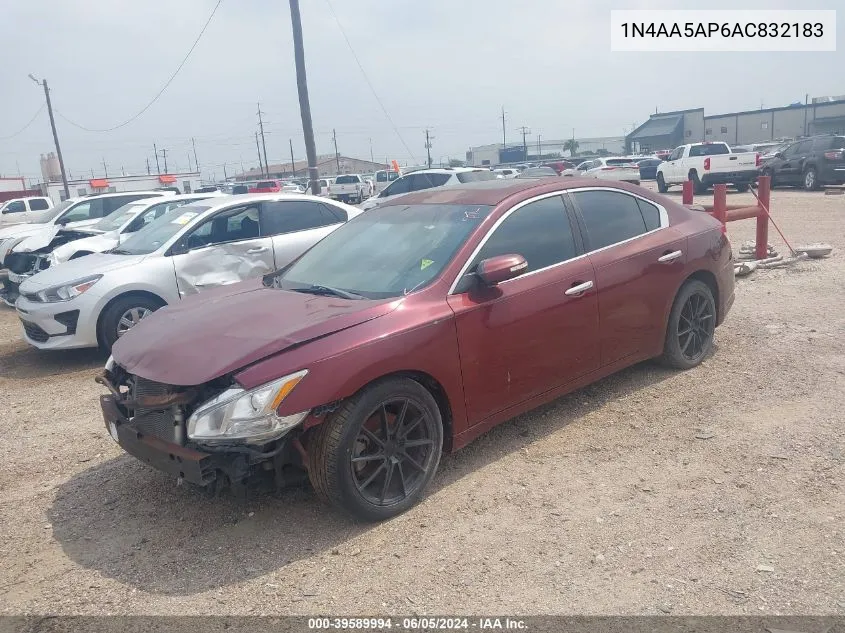 2010 Nissan Maxima 3.5 Sv VIN: 1N4AA5AP6AC832183 Lot: 39589994