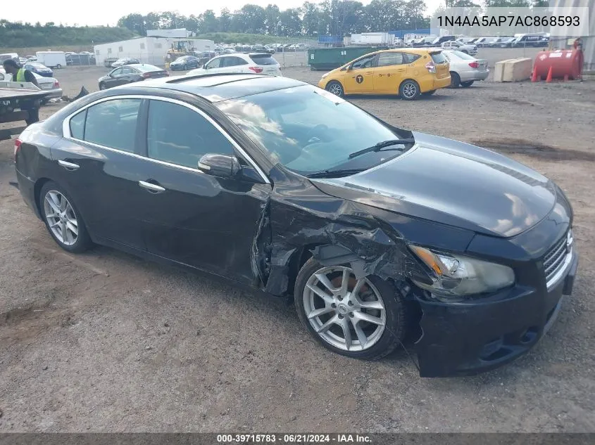 2010 Nissan Maxima 3.5 Sv VIN: 1N4AA5AP7AC868593 Lot: 39715783