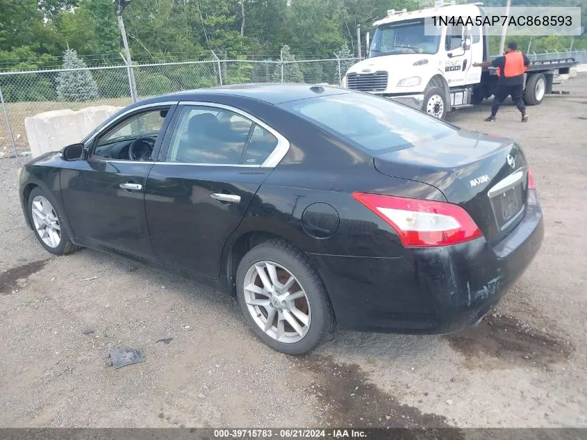 2010 Nissan Maxima 3.5 Sv VIN: 1N4AA5AP7AC868593 Lot: 39715783