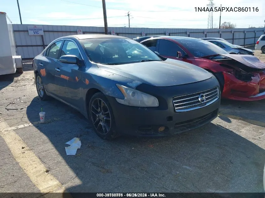 1N4AA5APXAC860116 2010 Nissan Maxima 3.5 Sv