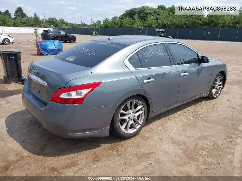 2010 Nissan Maxima 3.5 Sv VIN: 1N4AA5AP8AC858283 Lot: 39968662