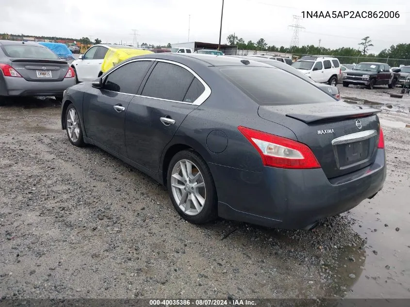 1N4AA5AP2AC862006 2010 Nissan Maxima 3.5 Sv