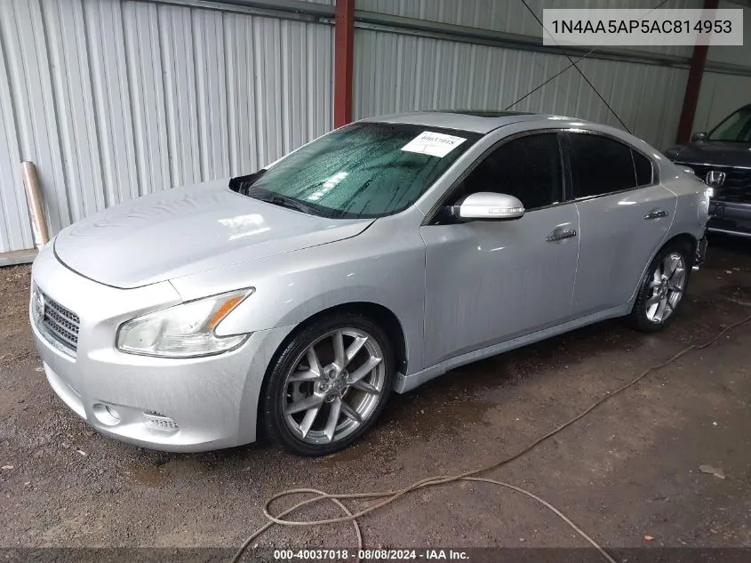 1N4AA5AP5AC814953 2010 Nissan Maxima 3.5 Sv