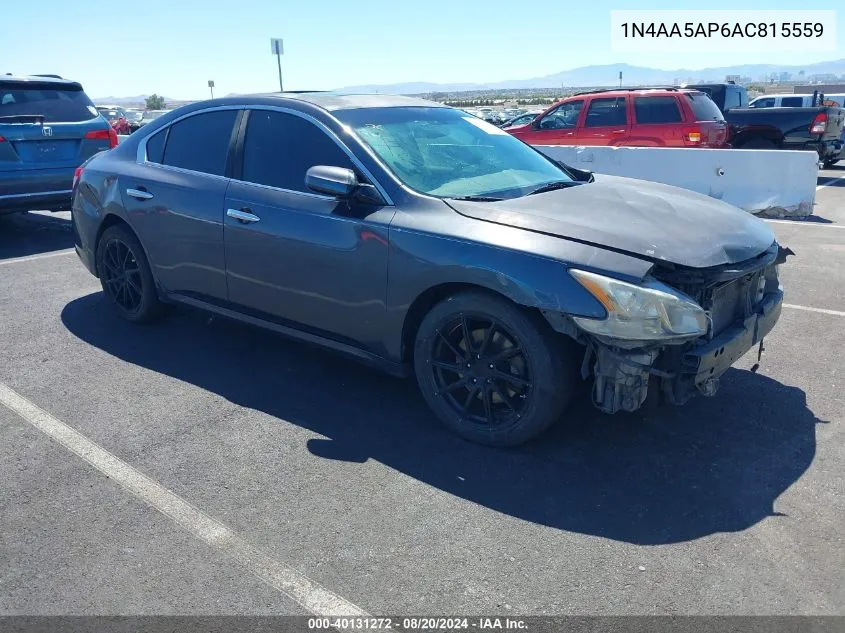 2010 Nissan Maxima 3.5 S VIN: 1N4AA5AP6AC815559 Lot: 40131272