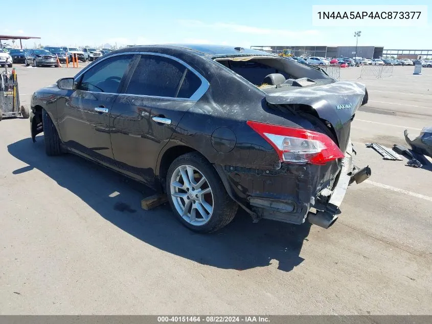 2010 Nissan Maxima 3.5 Sv VIN: 1N4AA5AP4AC873377 Lot: 40151464