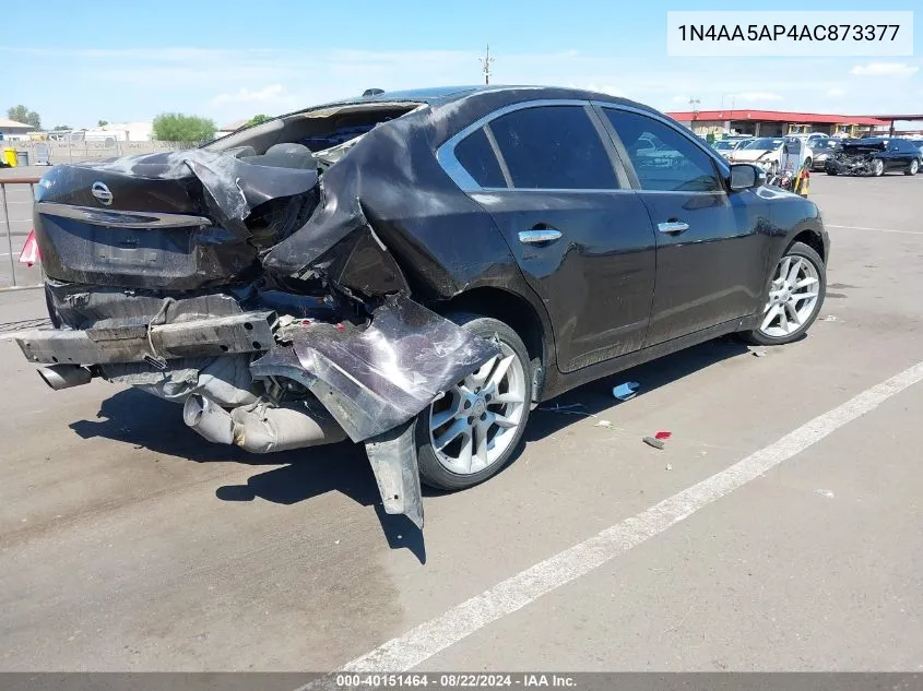 2010 Nissan Maxima 3.5 Sv VIN: 1N4AA5AP4AC873377 Lot: 40151464