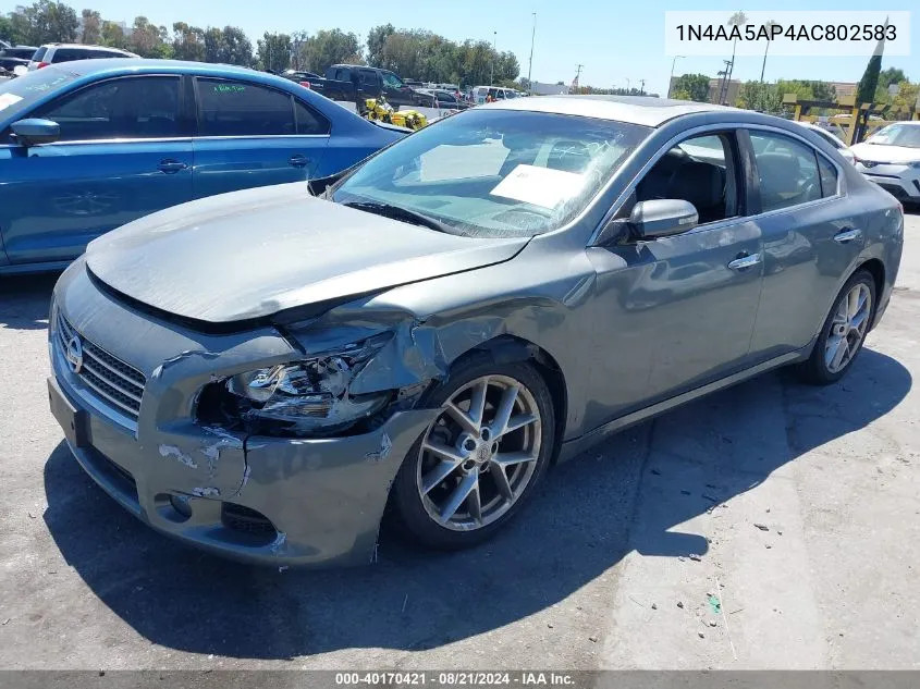 1N4AA5AP4AC802583 2010 Nissan Maxima 3.5 Sv