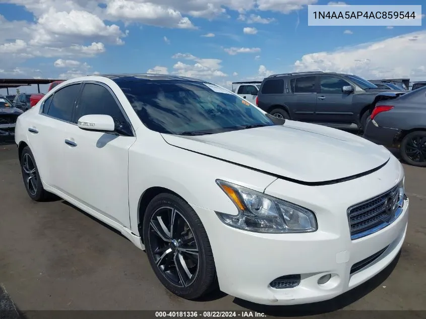 2010 Nissan Maxima 3.5 Sv VIN: 1N4AA5AP4AC859544 Lot: 40181336