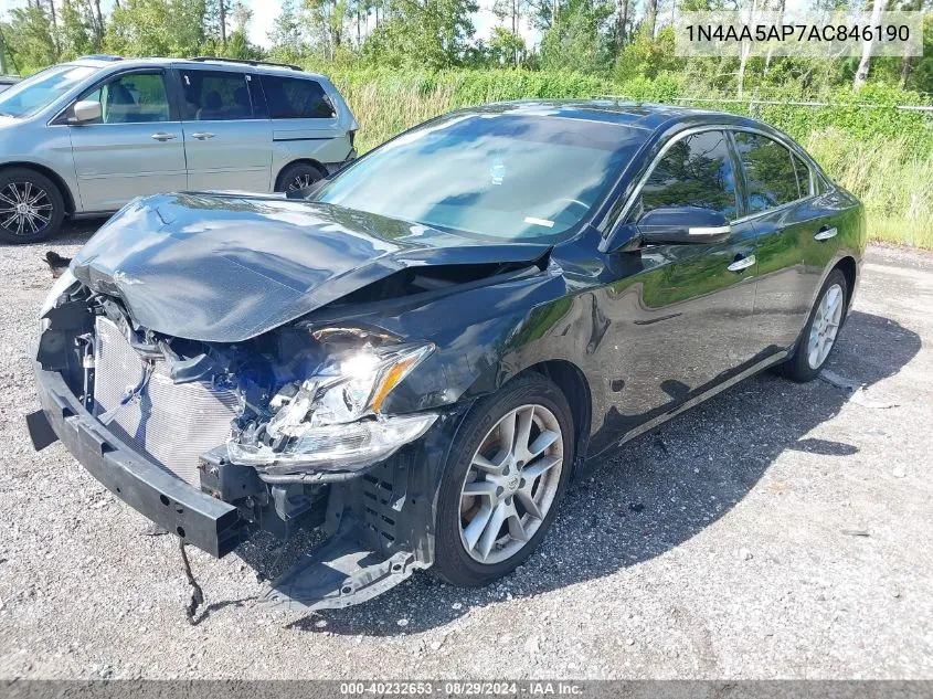 2010 Nissan Maxima 3.5 Sv VIN: 1N4AA5AP7AC846190 Lot: 40232653