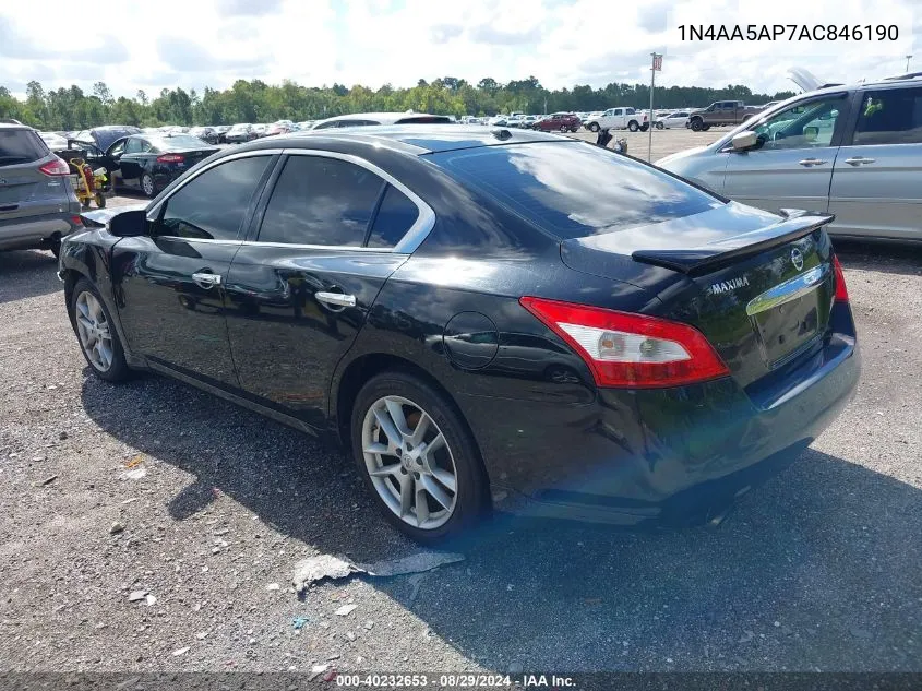 1N4AA5AP7AC846190 2010 Nissan Maxima 3.5 Sv