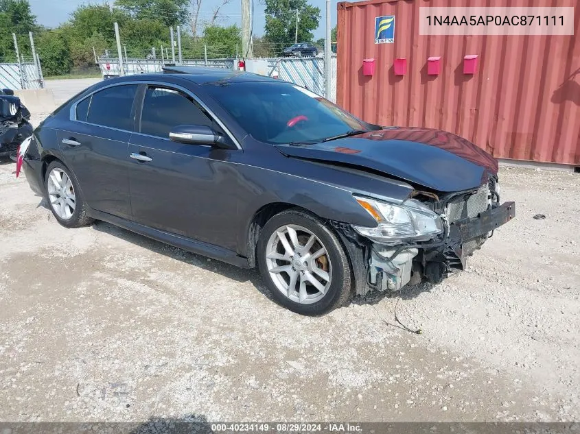 1N4AA5AP0AC871111 2010 Nissan Maxima 3.5 Sv